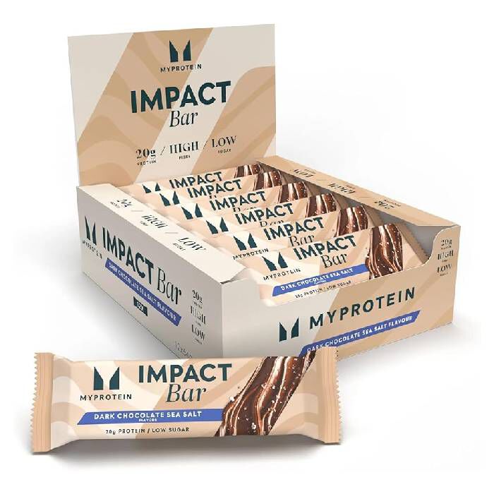 Impact Protein Bar 12 Bars Dark Chocolate Sea Salt