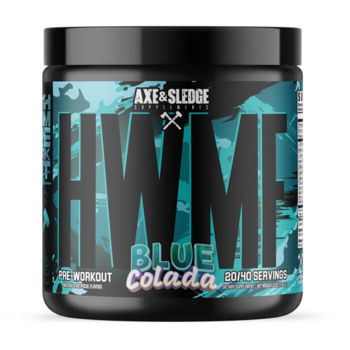 HWMF High Stim Pre-Workout 40 Servings Blue Colada HWMF High Stim Pre-Workout 40 Servings Blue Colada