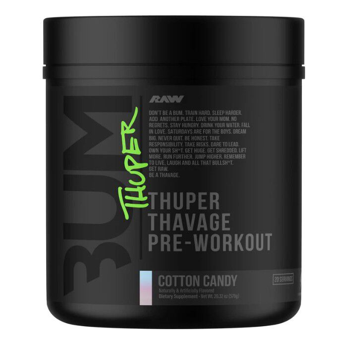CBUM Thuper Thavage Pre-Workout 20 Servings Cotton Candy