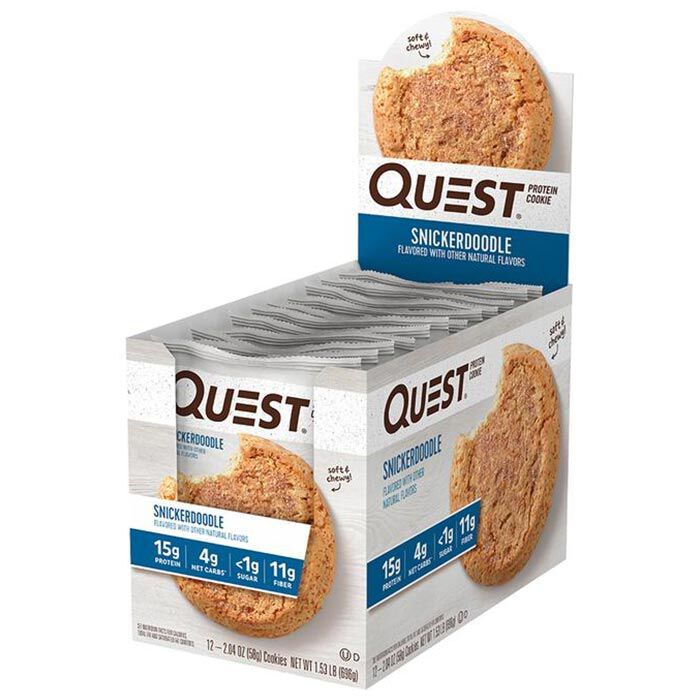 Dated Quest Protein Cookie 12 Cookies Snickerdoodle