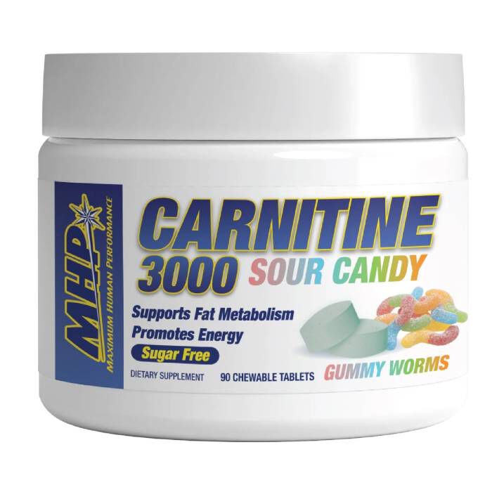 Carnitine 3000 Sour Candy Chews 90 Tablets Mixed Berry