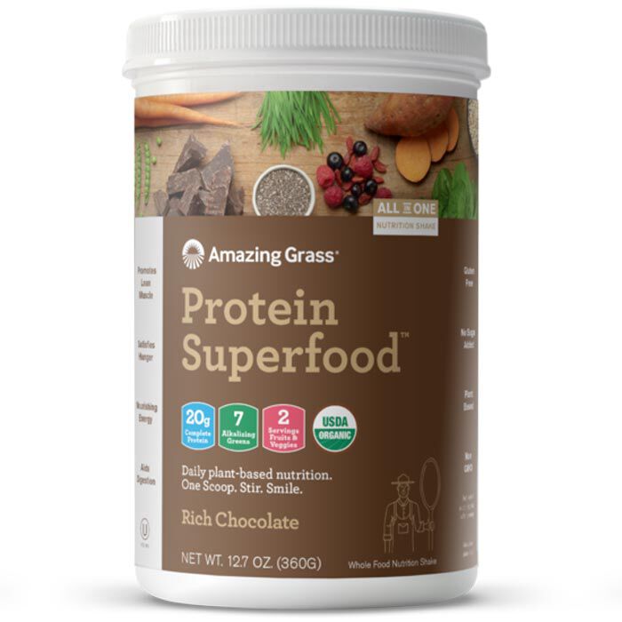Amazing Grass Protein SuperFood 10 Servings Rich Chocolate