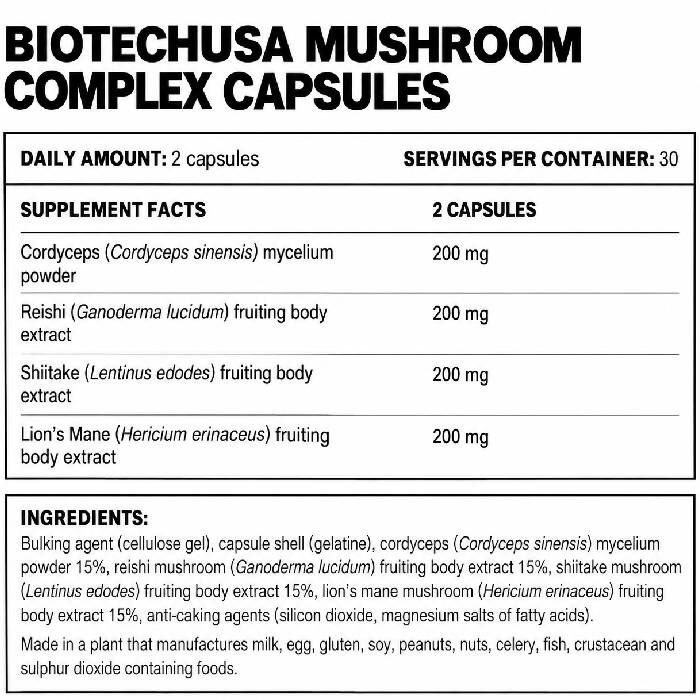 Mushroom Complex 60 Capsules Mushroom Complex 60 Capsules