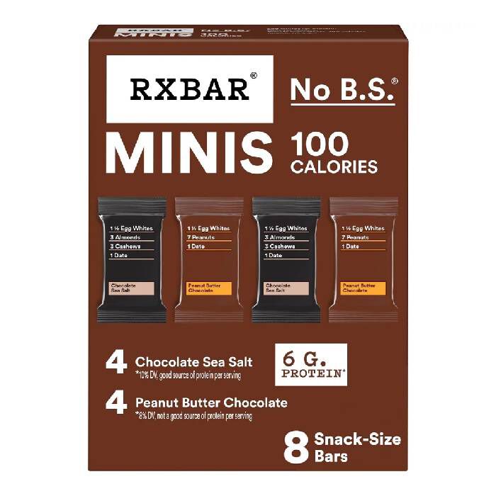 RXBar Mini Bars Variety Pack 8 Bars Strawberry and Blueberry