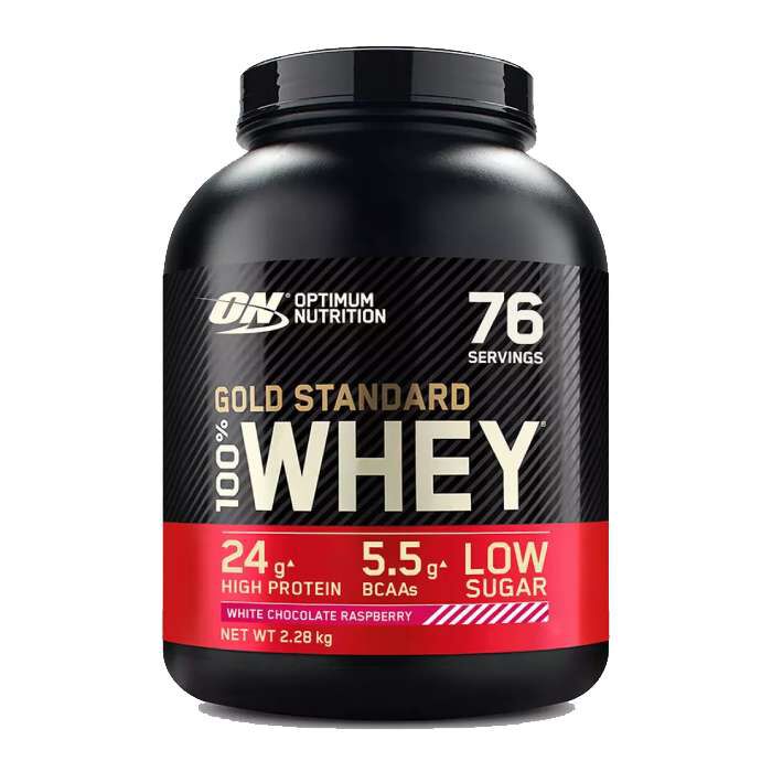 Gold Standard 100% Whey Protein 2.27kg White Chocolate and Raspberry Gold Standard 100% Whey Protein 2.27kg White Chocolate and Raspberry