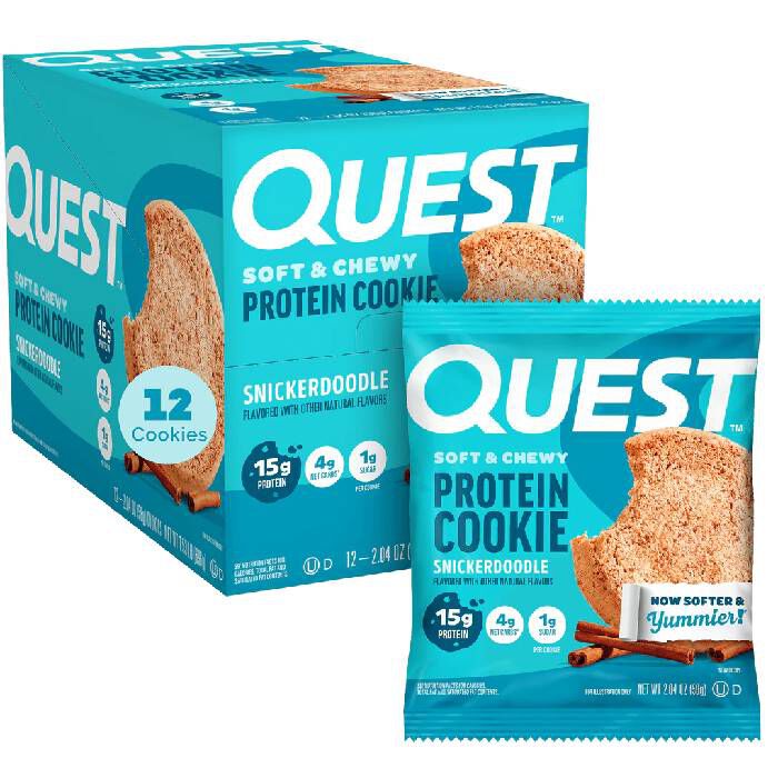 Quest Protein Cookie 12X59g Chocolate Chip Quest Protein Cookie 12X59g Chocolate Chip