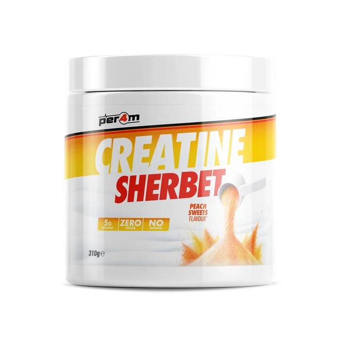 Creatine Sherbet 30 Servings Fizzy Bubblegum Bottles
