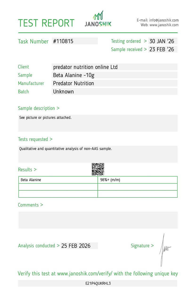Beta Alanine
