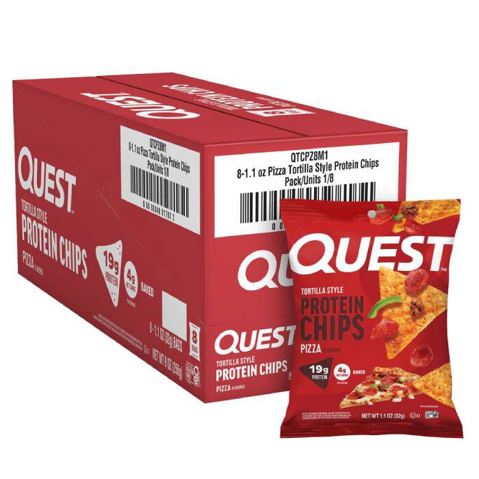Quest Tortilla Chips 8 Pack Pizza Quest Tortilla Chips 8 Pack Pizza