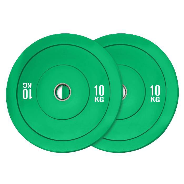 Rubber Bumper Plates Multicolor Pair 10kg Rubber Bumper Plates Multicolor Pair 10kg