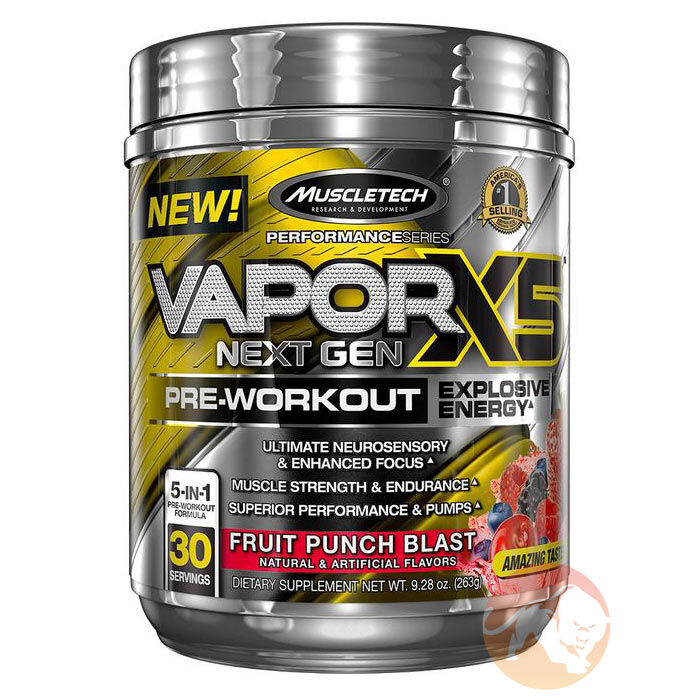 Vapor X5 Next Gen 30 Servings Fruit Punch Blast