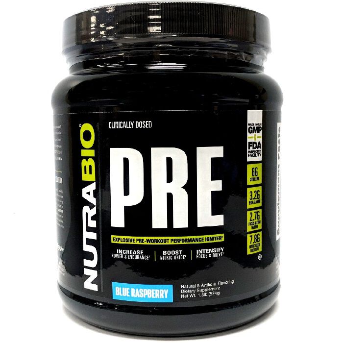 PRE Workout 20 Servings Blue Raspberry PRE Workout 20 Servings Blue Raspberry