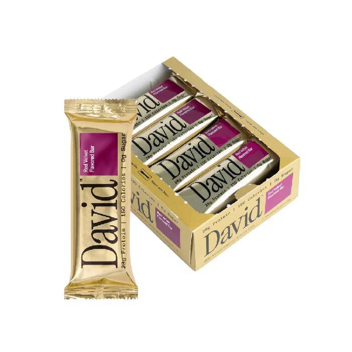 David Protein Bar 12 Bars Red Velvet David Protein Bar 12 Bars Red Velvet
