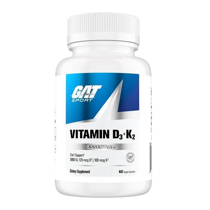 GAT Vitamin D3+K2 60 Capsules GAT Vitamin D3+K2 60 Capsules