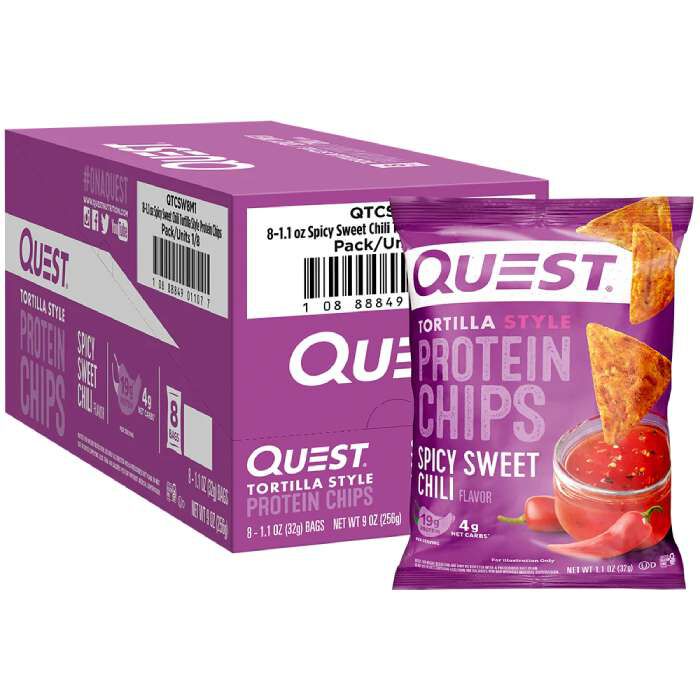 Quest Tortilla Chips 8 Pack Spicy Sweet Chili Quest Tortilla Chips 8 Pack Spicy Sweet Chili