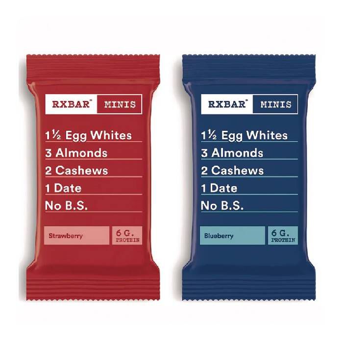 RXBar Mini Bars Variety Pack 8 Bars Strawberry and Blueberry