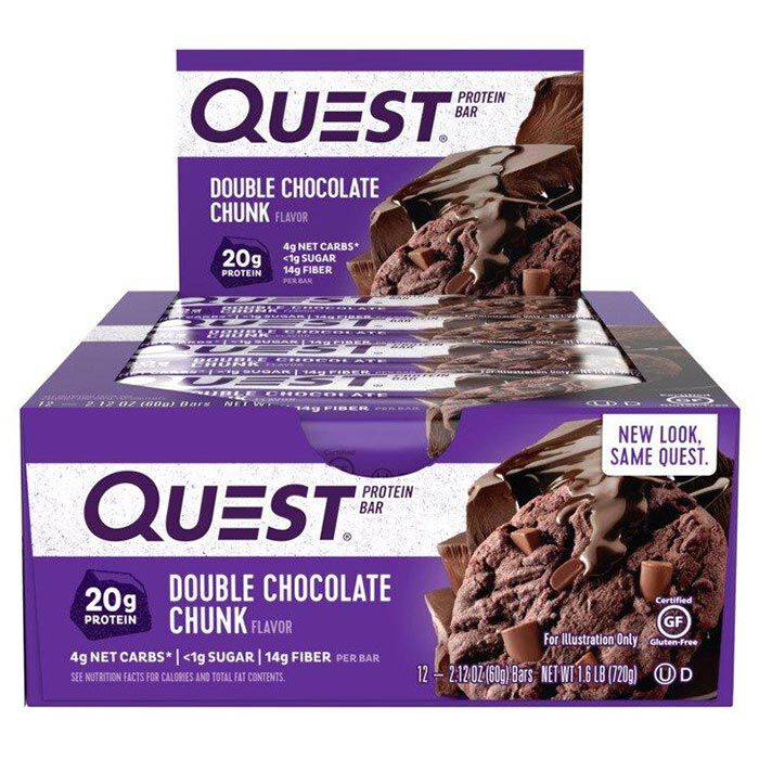 Quest Bars 12 Bars Double Chocolate Chunk Quest Bars 12 Bars Double Chocolate Chunk
