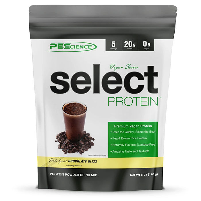 PES Select Protein Vegan Series 5 Servings - Chocolate Bliss - 20g Vegan protein per serving