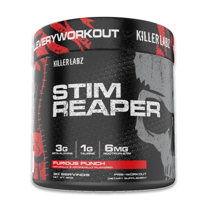 Stim Reaper Pre-Workout 30 Servings Furious Punch Stim Reaper Pre-Workout 30 Servings Furious Punch