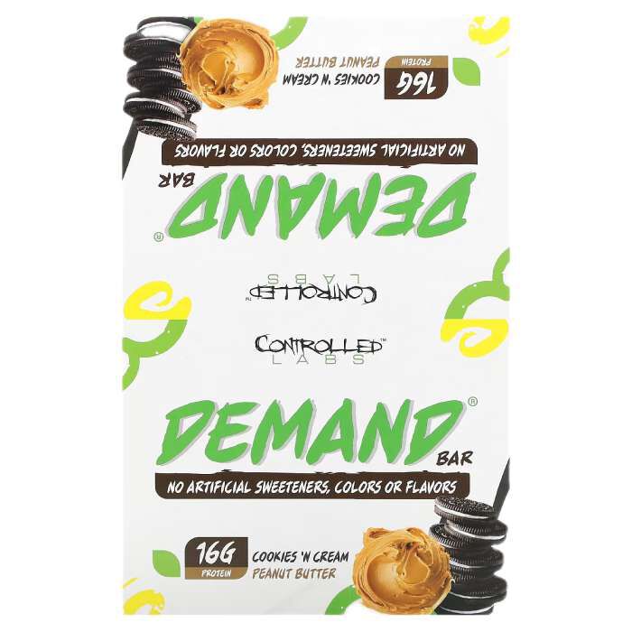 Demand Protein Bar 12X60g Cookie & Cream Peanut Butter
