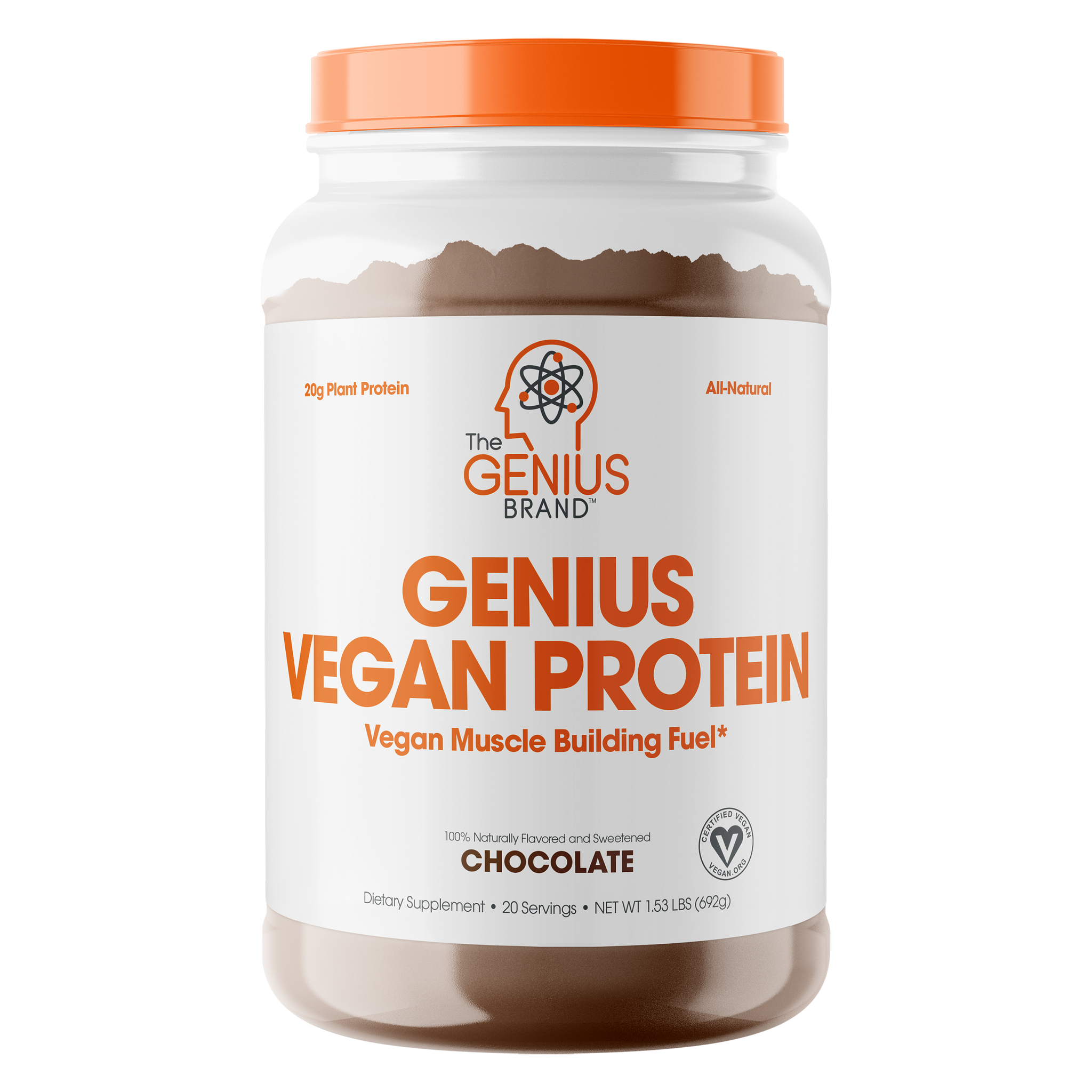 Genius Vegan Protein 20 Servings Chocolate