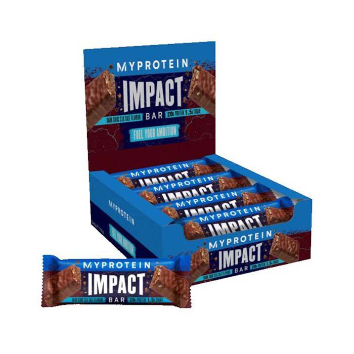 Impact Protein Bar 12 Bars Dark Chocolate Sea Salt