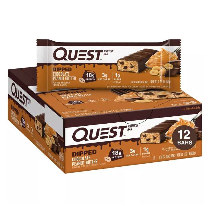 Quest Bars 12 Bars Chocolate Peanut Butter Quest Bars 12 Bars Chocolate Peanut Butter