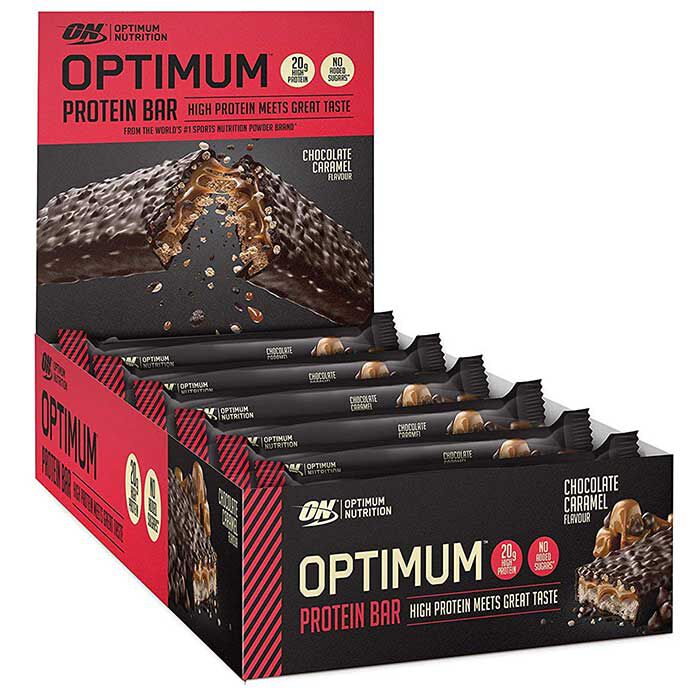 Optimum Protein Bar 10 Bars Nutty Chocolate Caramel