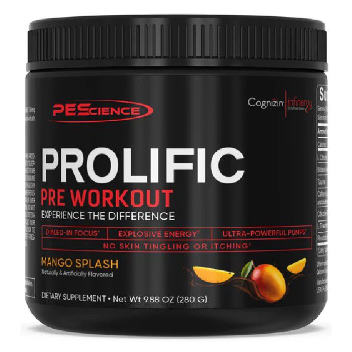 Prolific 20 Servings Mango Splash Prolific 20 Servings Mango Splash