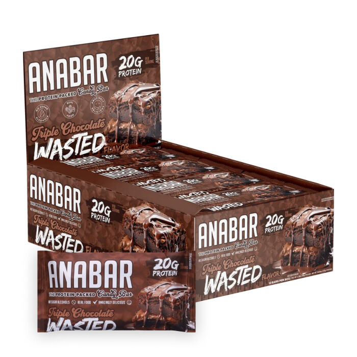 Anabar 12 X 65g Triple Chocolate Wasted
