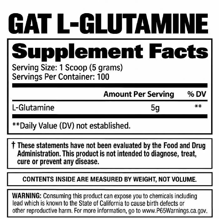 GAT L-Glutamine 300g GAT L-Glutamine 300g