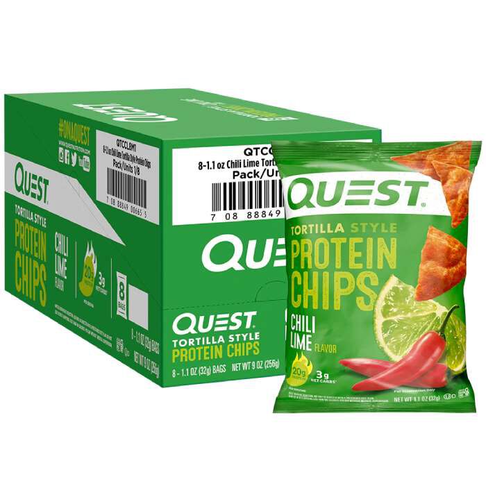 Quest Tortilla Chips 8 Pack Chilli Lime Quest Tortilla Chips 8 Pack Chilli Lime