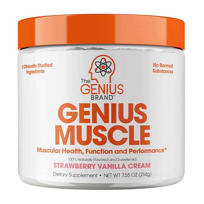 Genius Muscle Builder 30 Servings Strawberry Vanilla Cream