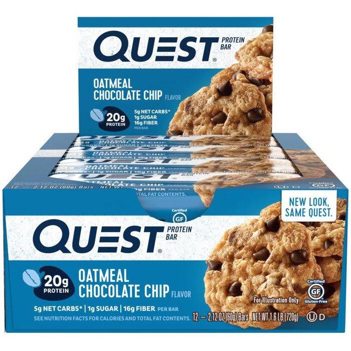 Quest Bars 12 Bars Oatmeal Chocolate Chip