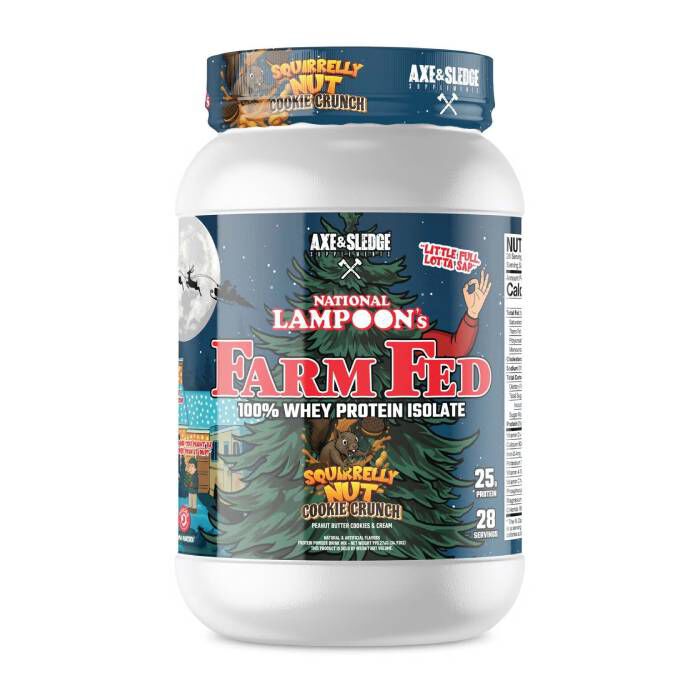 Farm Fed Protein 840g Squirrel Nut Peanut Butter Cookies and Cream Farm Fed Protein 840g Squirrel Nut Peanut Butter Cookies and Cream
