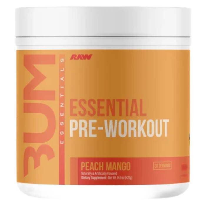 CBUM Essential Pre-Workout 30 Servings Peach Mango