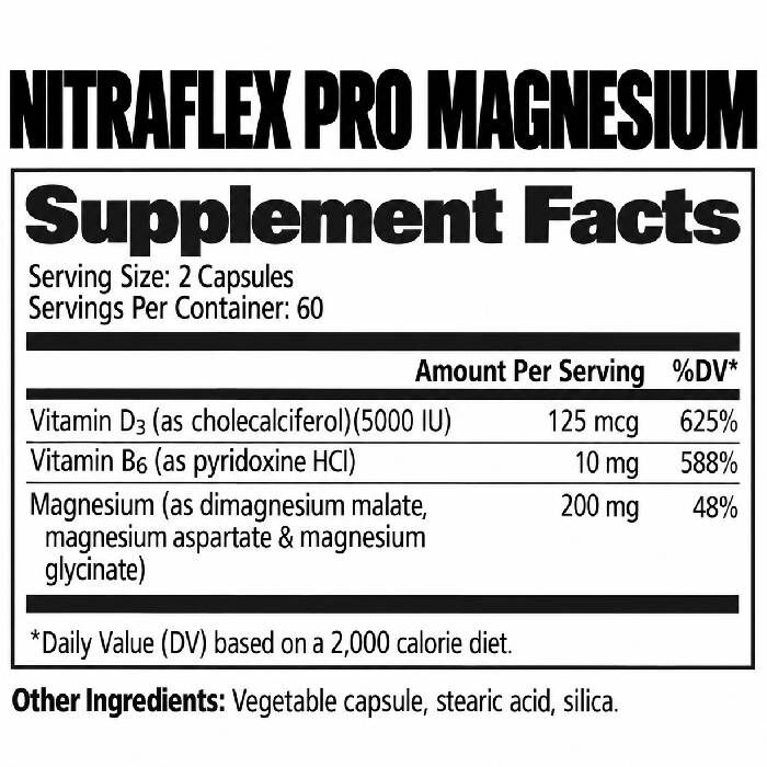 Nitraflex Pro Magnesium 120 Capsules Nitraflex Pro Magnesium 120 Capsules