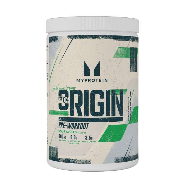Origin Pre-Workout 30 Servings Sour Apple Origin Pre-Workout 30 Servings Sour Apple