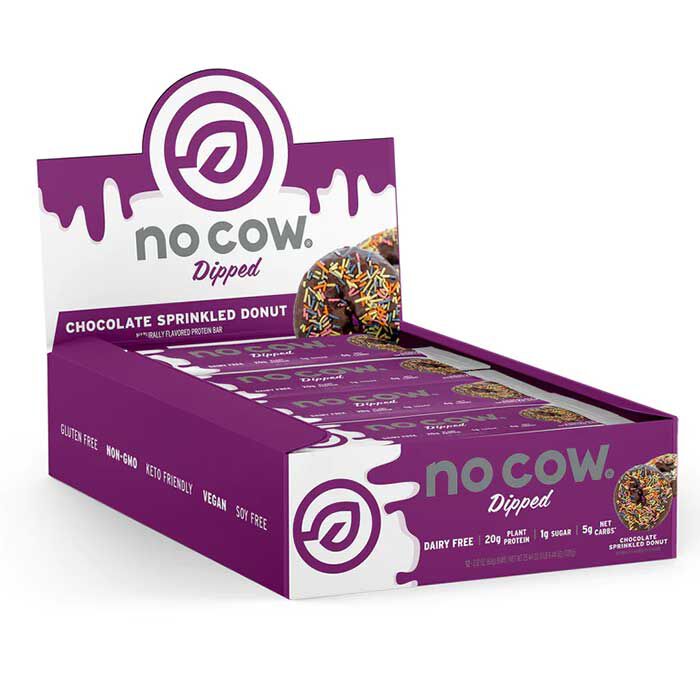 No Cow Bars Dipped 12 Bars Chocolate Salted Caramel