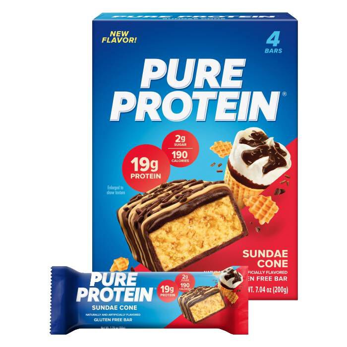 Pure Protein Bars 6 Bars Sundae Cone Pure Protein Bars 6 Bars Sundae Cone
