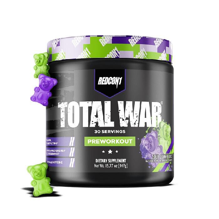 Total War 30 Servings Sour Gummy Bear