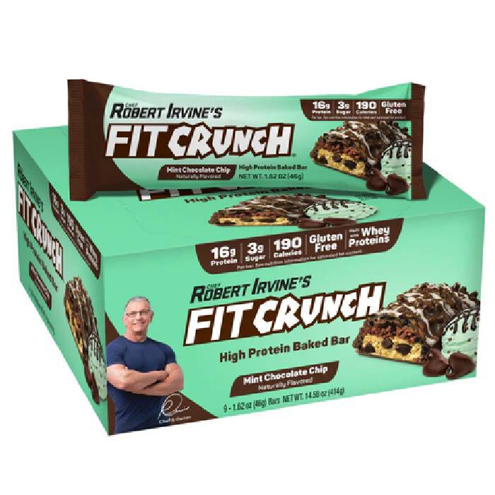 Fit Crunch Snack Size Protein Bar 9 Bars Mint Chocolate Chip