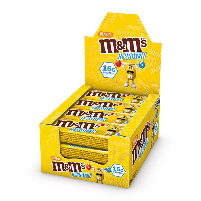 M&M's  HI Protein Bar 12 Bars Peanut