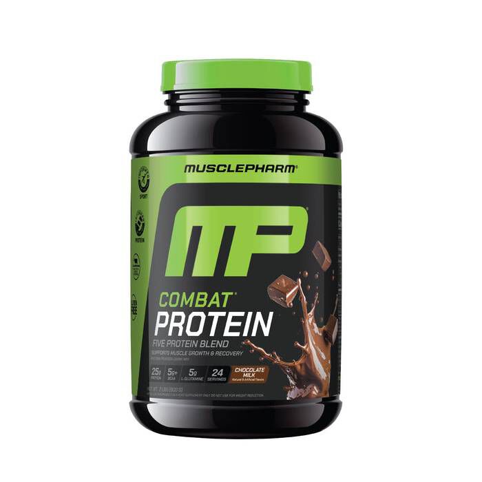 Combat Protein 2lb Chocolate Milk MusclePharm Combat Protein Chocolate Milk 900g