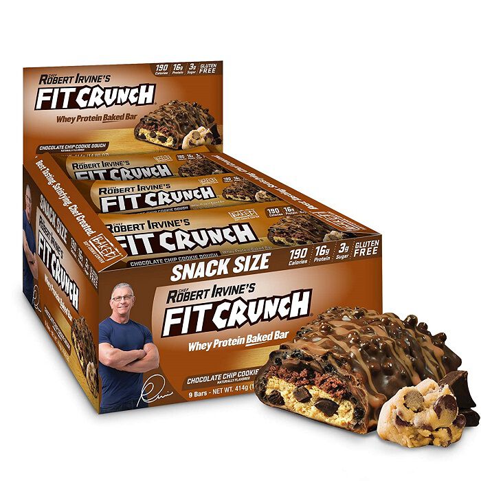 Fit Crunch Snack Size Protein Bar 9 Bars Chocolate Chip Cookie Dough Fit Crunch Snack Size Protein Bar 9 Bars Chocolate Chip Cookie Dough