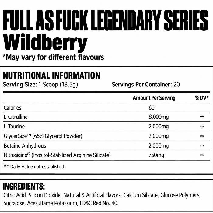 5% Nutrition Full As Fuck | Rich Piana Pre-Workout | Predator