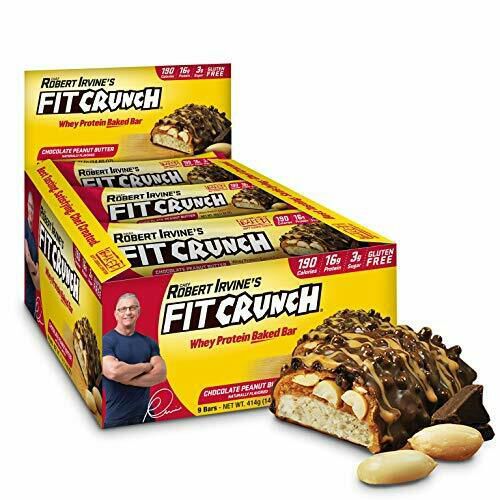 Fit Crunch Snack Size Protein Bar 9 Bars  Chocolate Peanut Butter