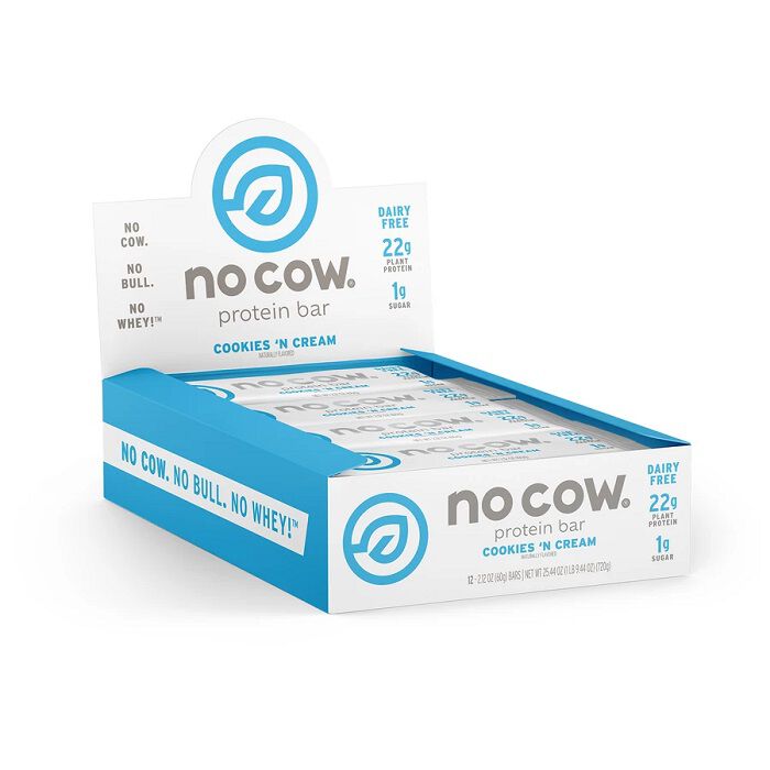 No Cow Bars 12 Bars Cookies N' Cream