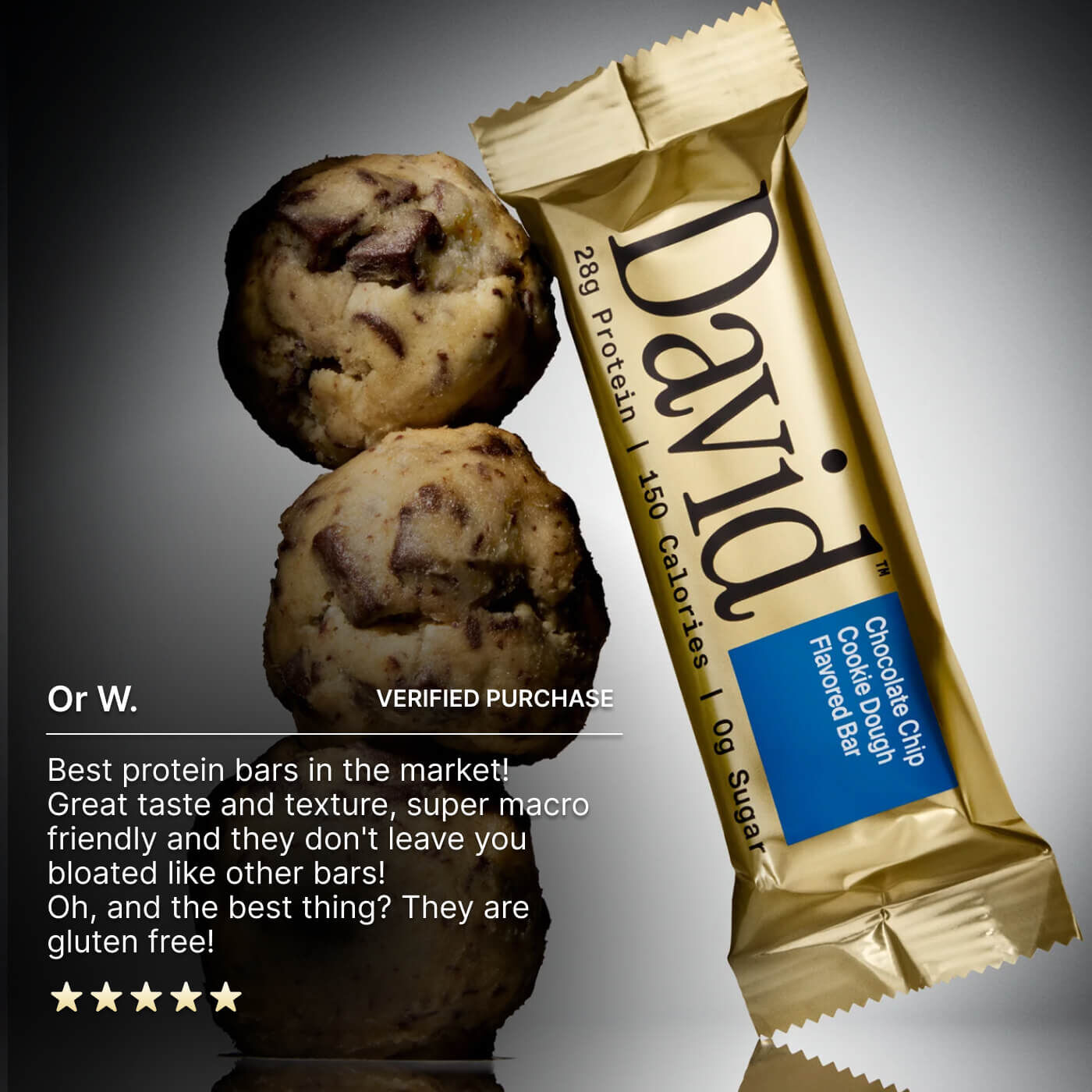 David Protein Bar 12 Bars Salted Peanut Butter David Protein Bar 12 Bars Salted Peanut Butter