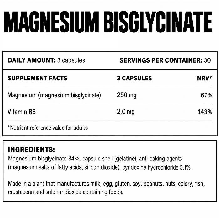 Magnesium Bisglycinate 90 Capsules Magnesium Bisglycinate 90 Capsules